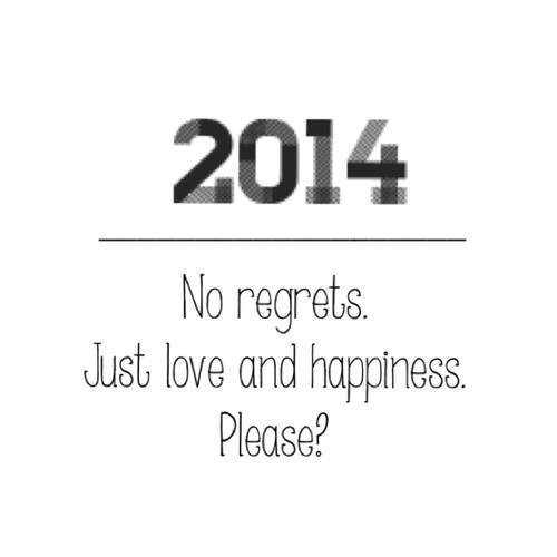 2014 no regrets, no regrets in 2014, happiness, love, push for your goal, goals, motivation inspiration, happiness, health, happy, inspire, results