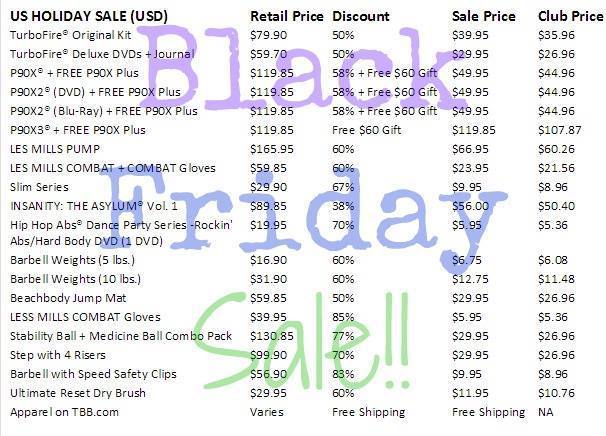 Beachbody, black friday deals 2014