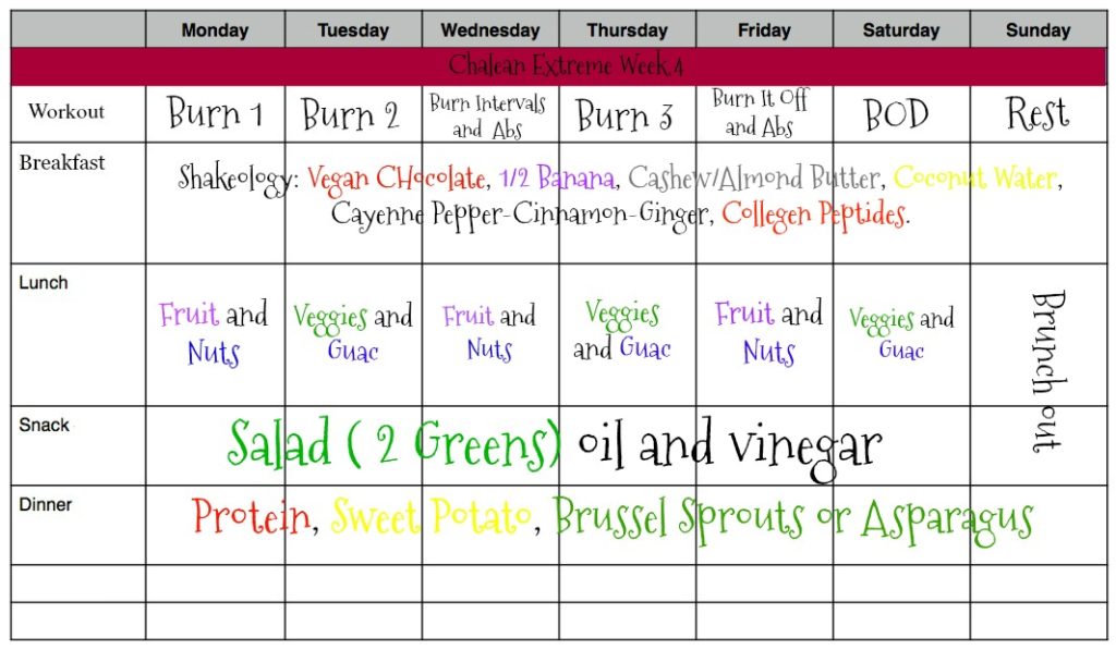 chalean extreme week 4