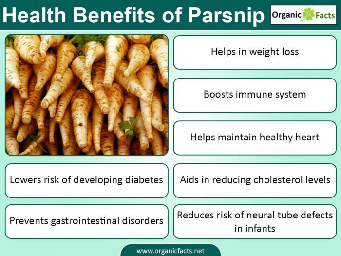 parsnips carbs