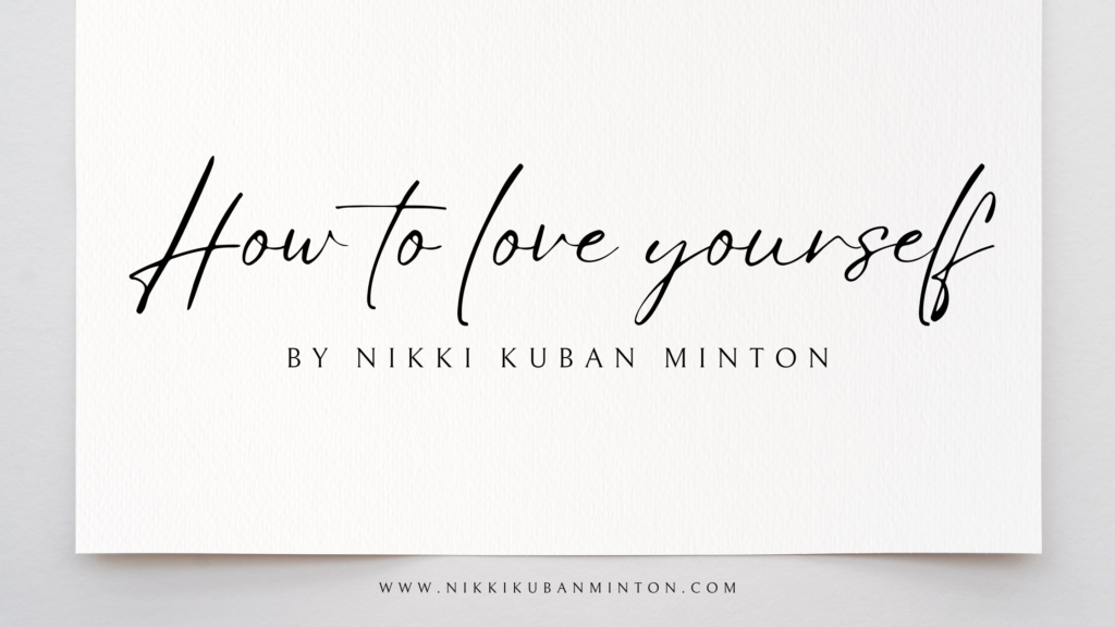 Header of positive affirmation post, simple ways to love yourself.